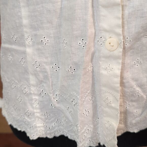 Large 100% in linen button down shirt - Picture 2 of 5